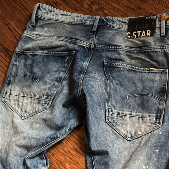 2 Pairs Distressed G-Star Jeans 36 x 32 - Picture 5 of 9
